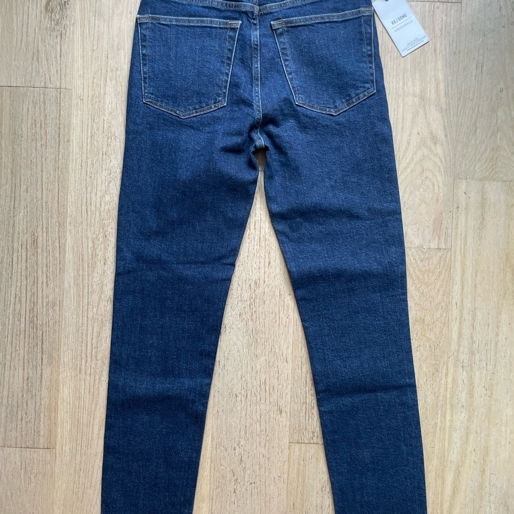Nwt Re/Done High Rise Ankle Crop Stretch Jeans — image 5 of 5